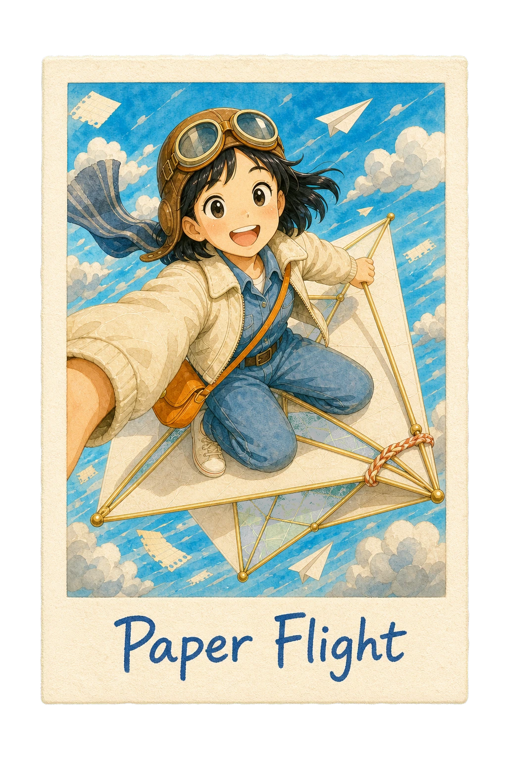 Paper Flight look