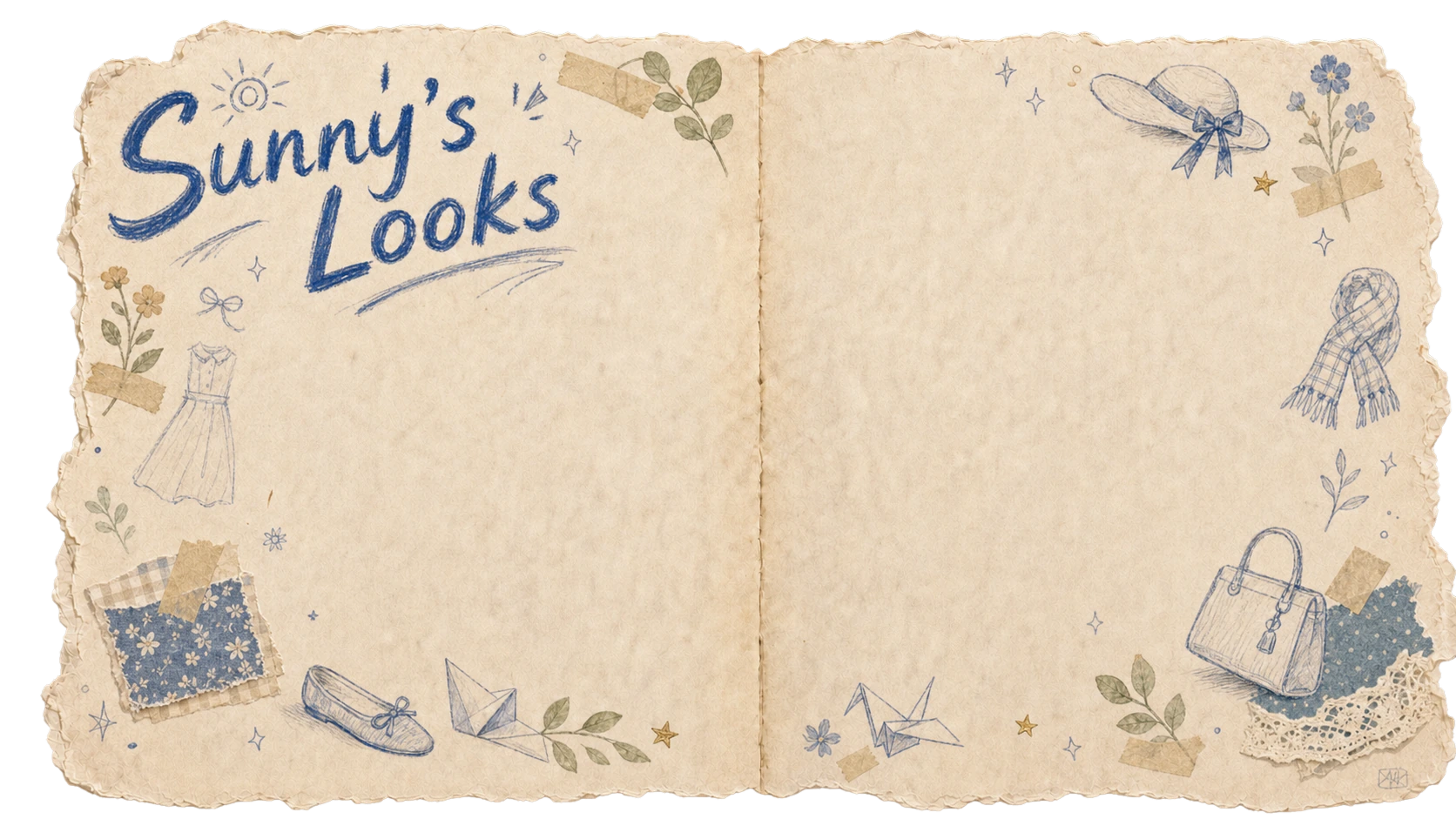 Sunny's Looks scrapbook spread